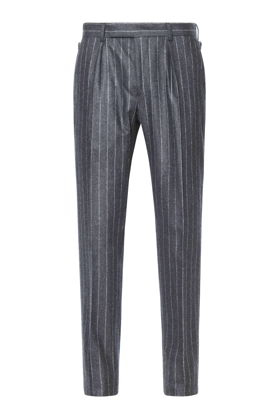 Le Naples – Charcoal flannel with tennis stripes – WICKET