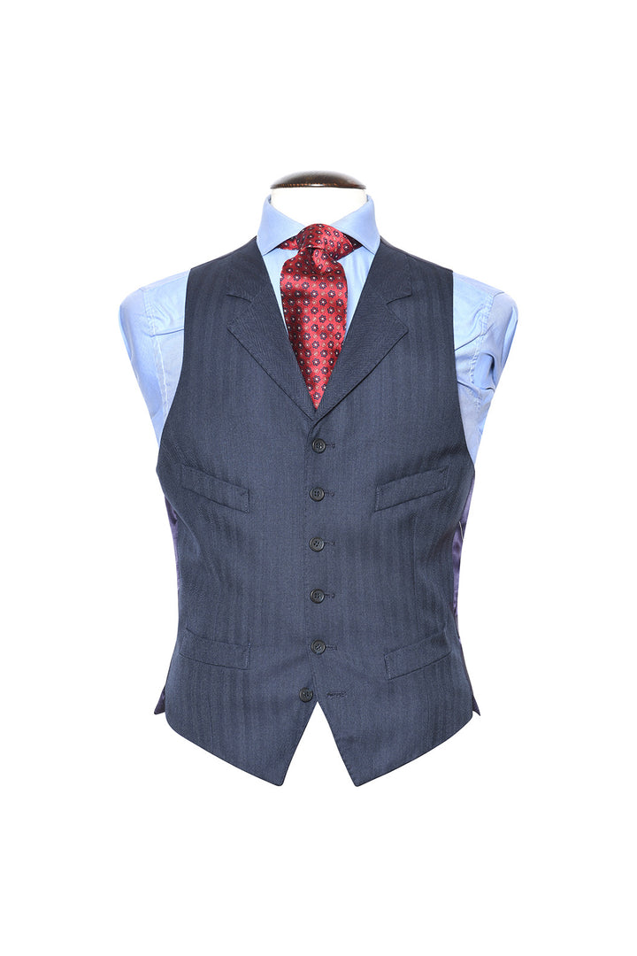 Le Turin – Bright navy herringbone – WICKET