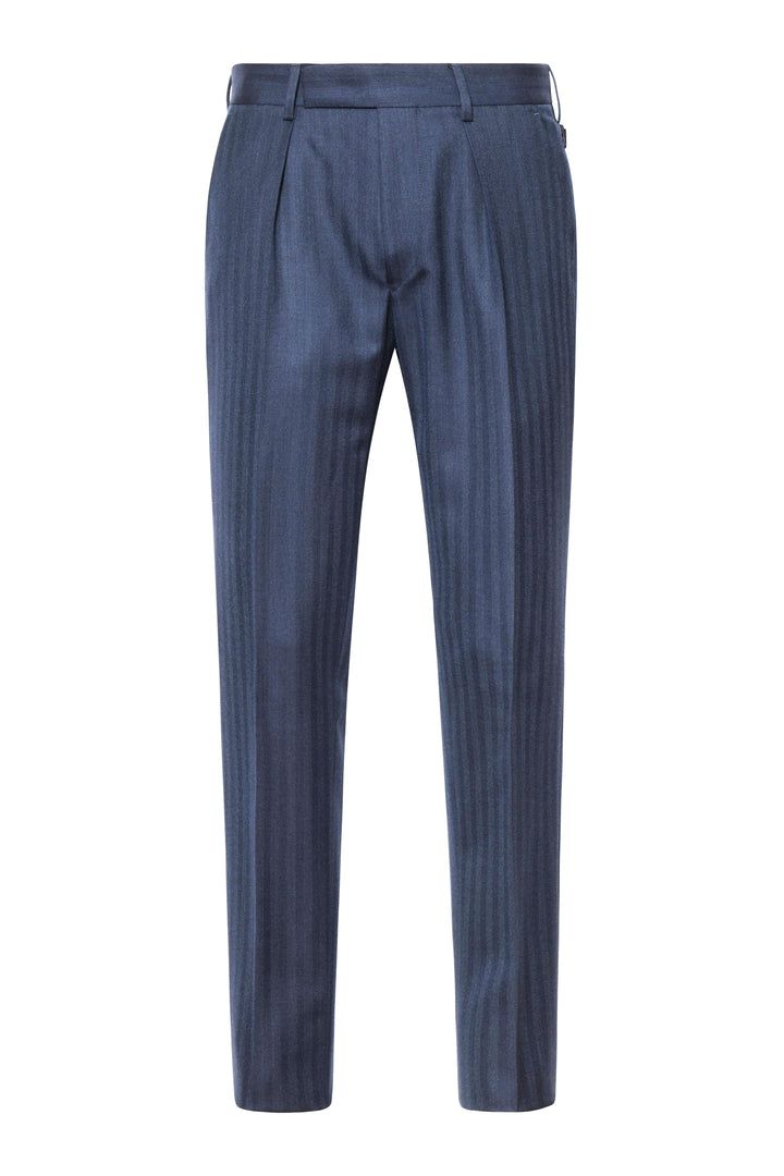 Le Turin – Bright navy herringbone – WICKET