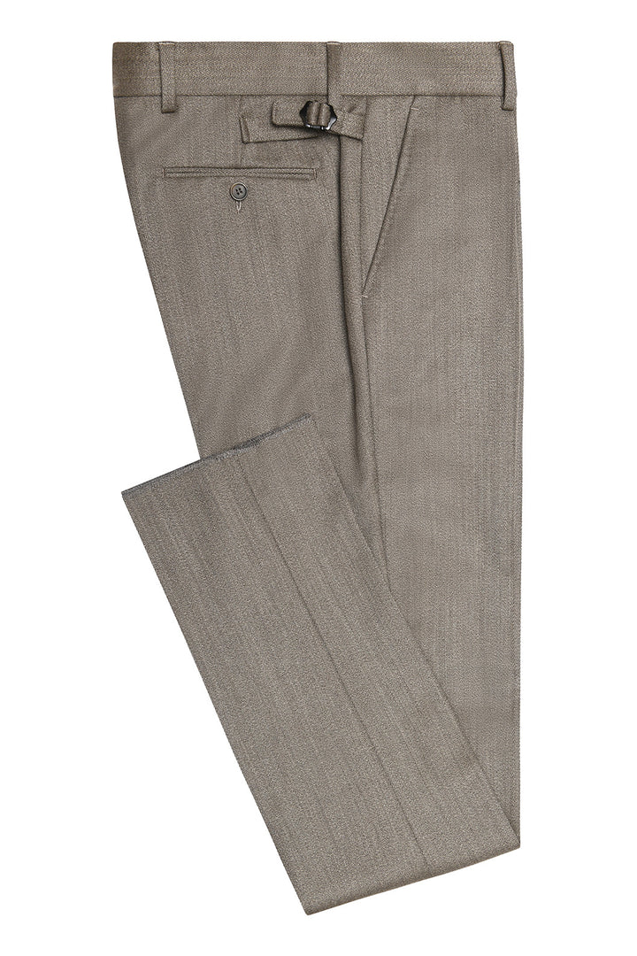 The Classic – Beige and brown whipcord – WICKET