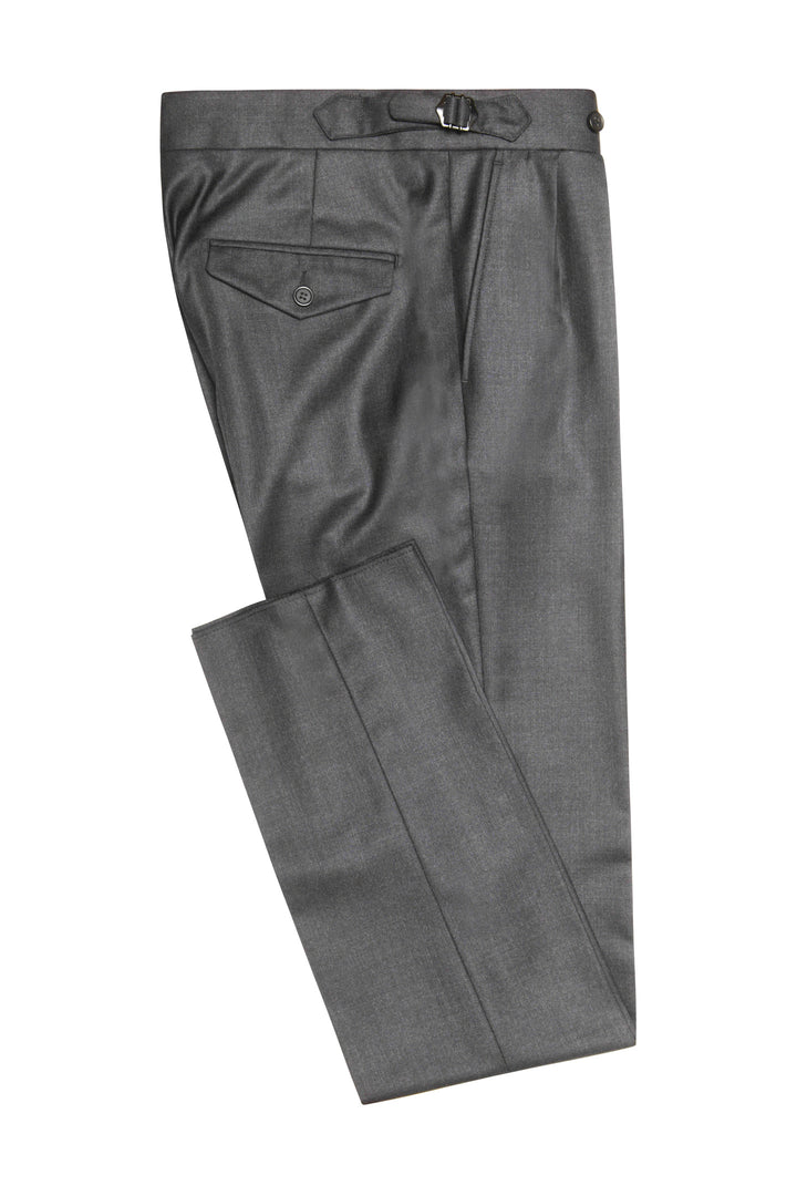 Le Vintage – Charcoal grey wool twill – WICKET