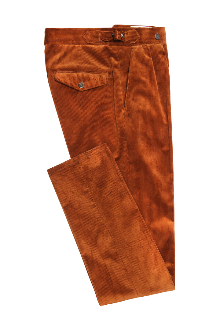 Le Vintage – Rust orange wide-wale corduroy – WICKET