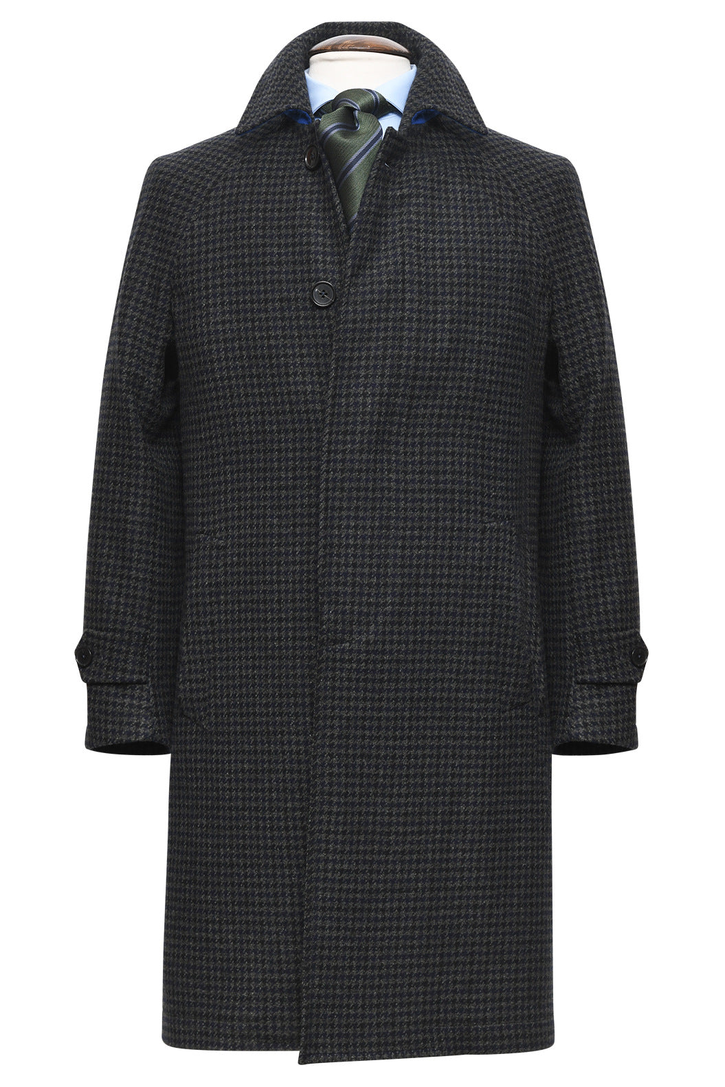 Le Somerset – ‘Houndstooth’ virgin wool (490 g), navy, grey and black – WICKET