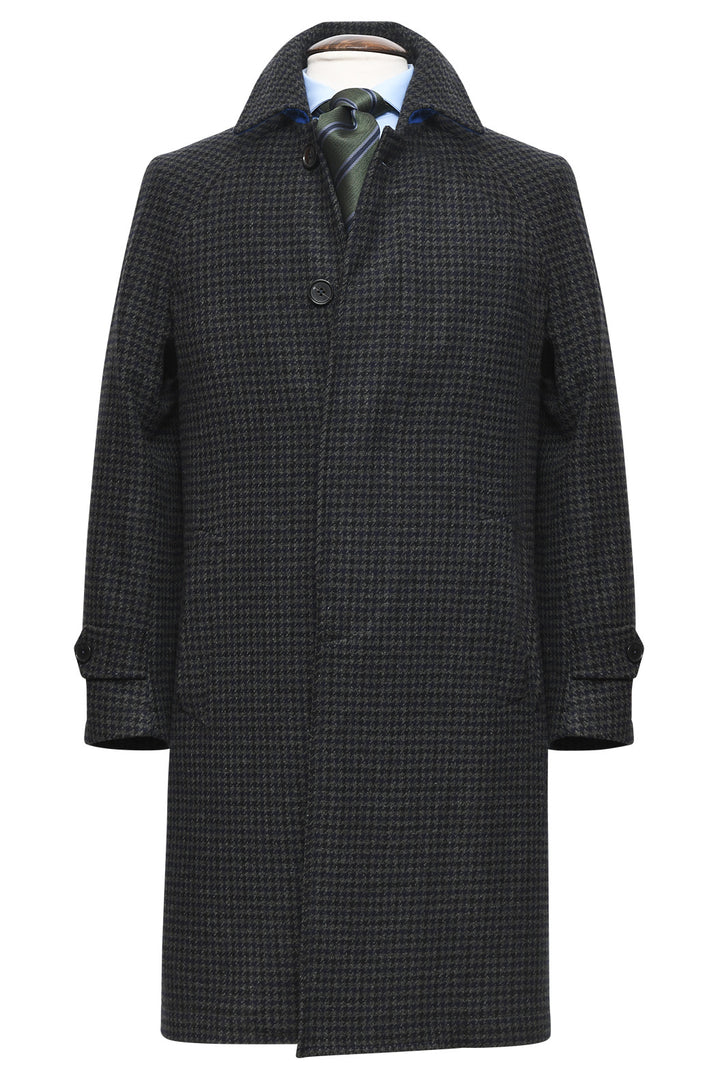 Le Somerset – ‘Houndstooth’ virgin wool (490 g), navy, grey and black – WICKET