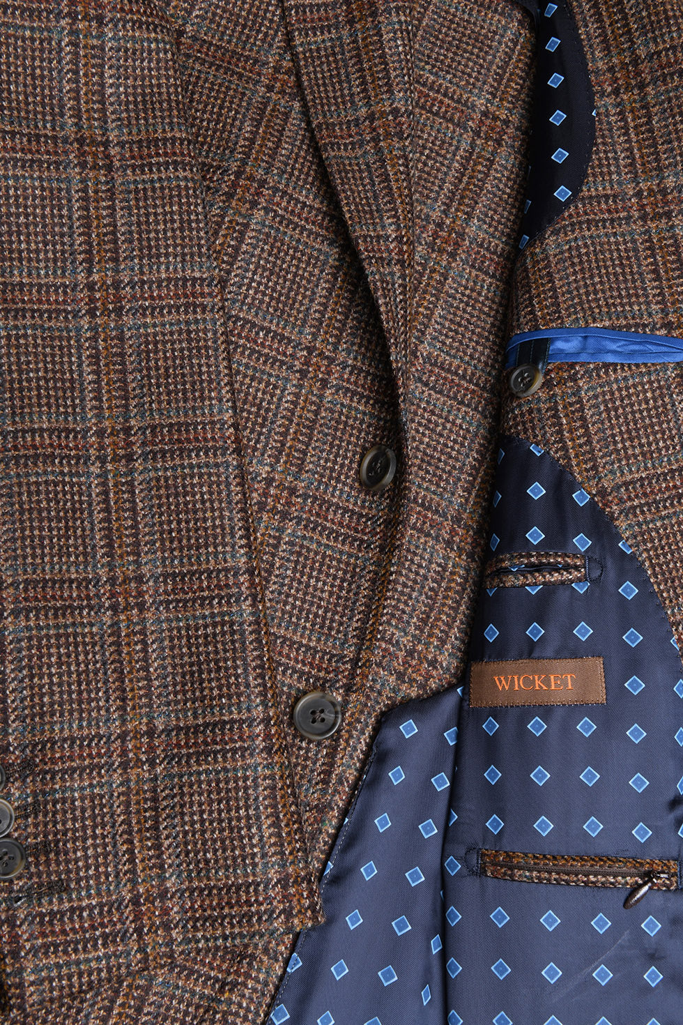 La Milan – Brown and beige wool and cashmere tweed – WICKET
