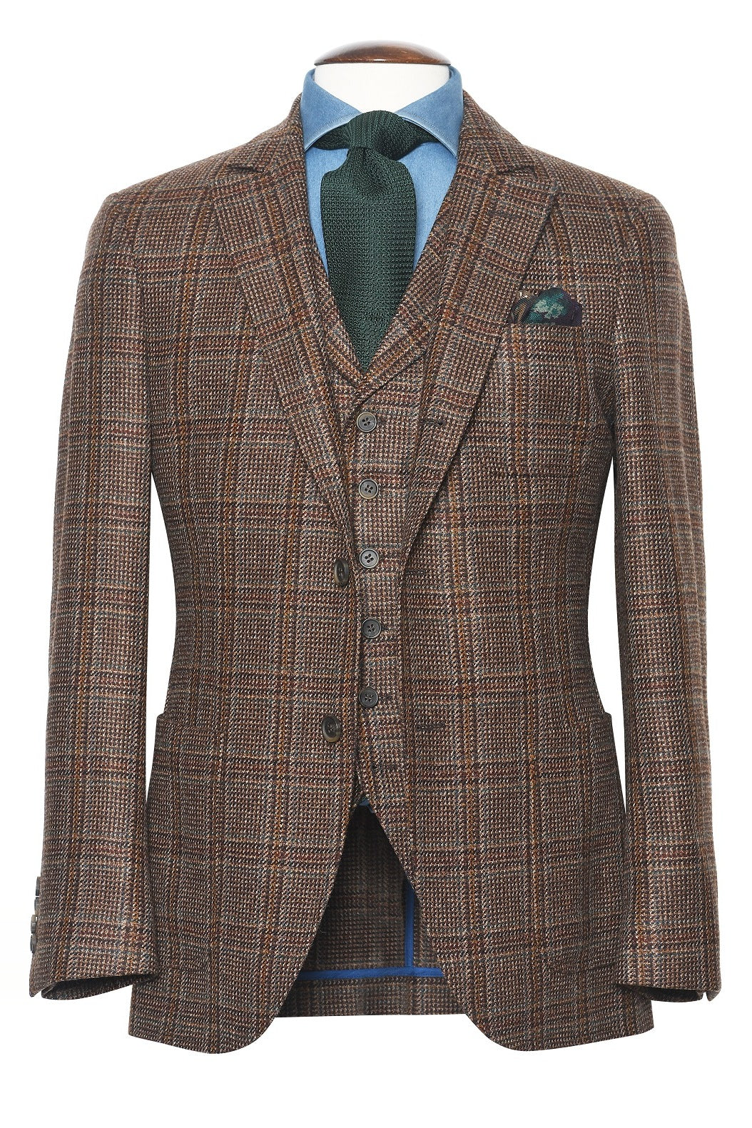 La Milan – Brown and beige wool and cashmere tweed – WICKET