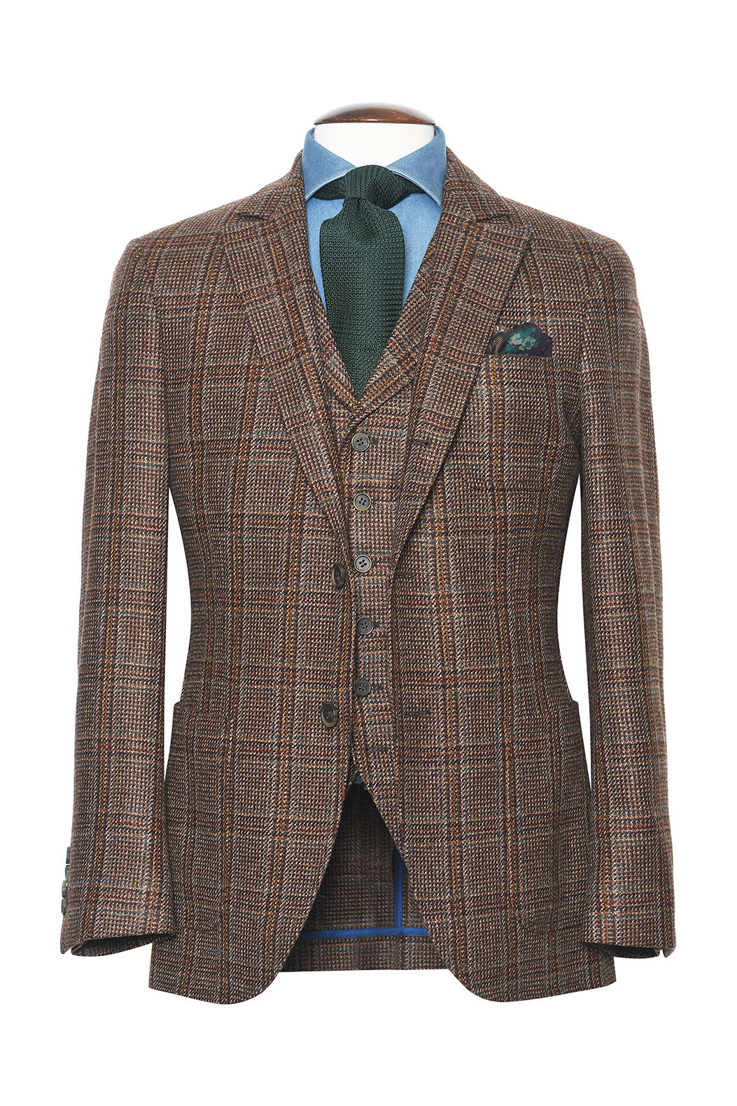La Milan – Brown and beige wool and cashmere tweed – WICKET