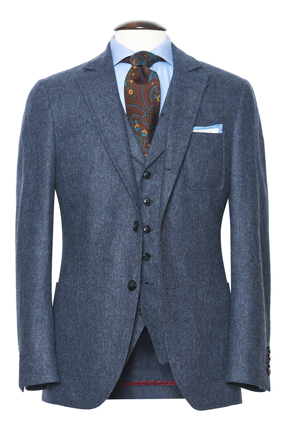 La Milan – Virgin wool (94%) and cashmere (6%) (290 g), sublime blue – WICKET