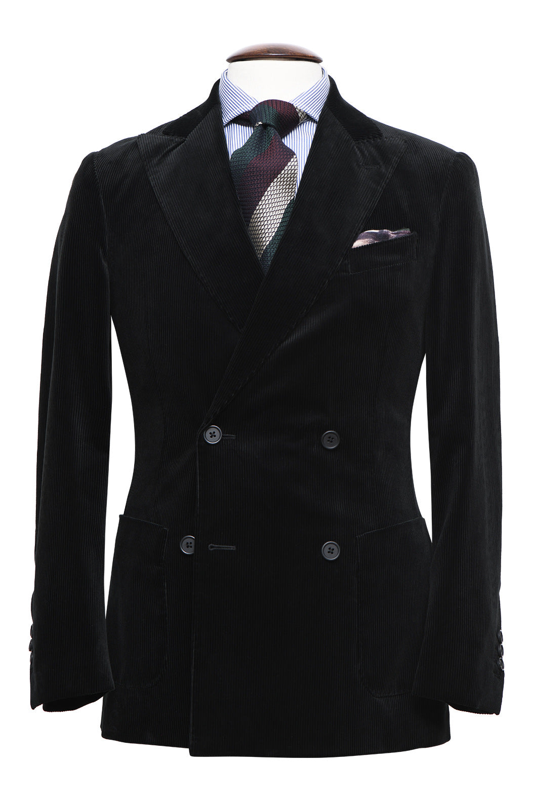 La Naples – Deep black velvet, cotton and elastane for added comfort – WICKET