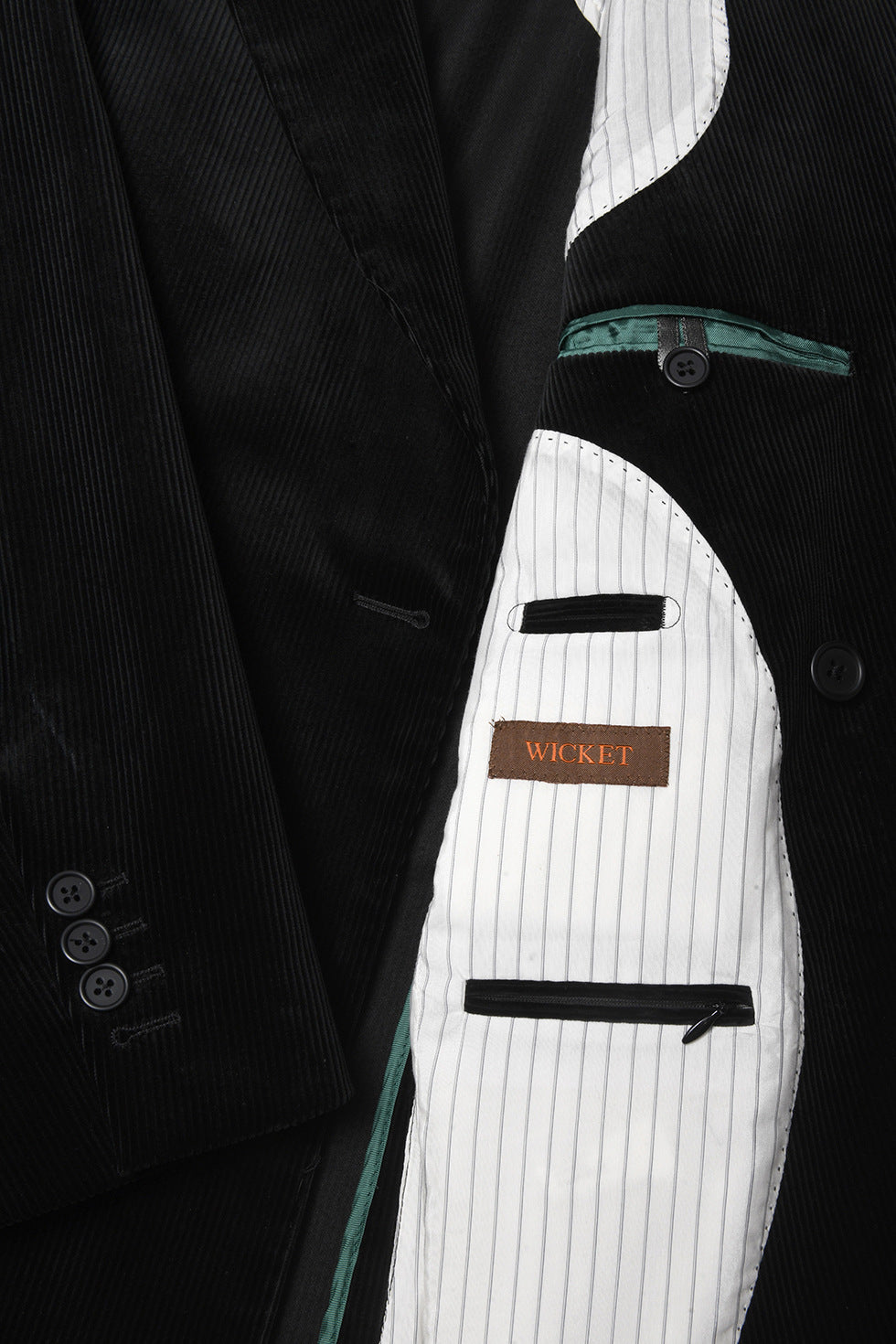 La Naples – Deep black velvet, cotton and elastane for added comfort – WICKET