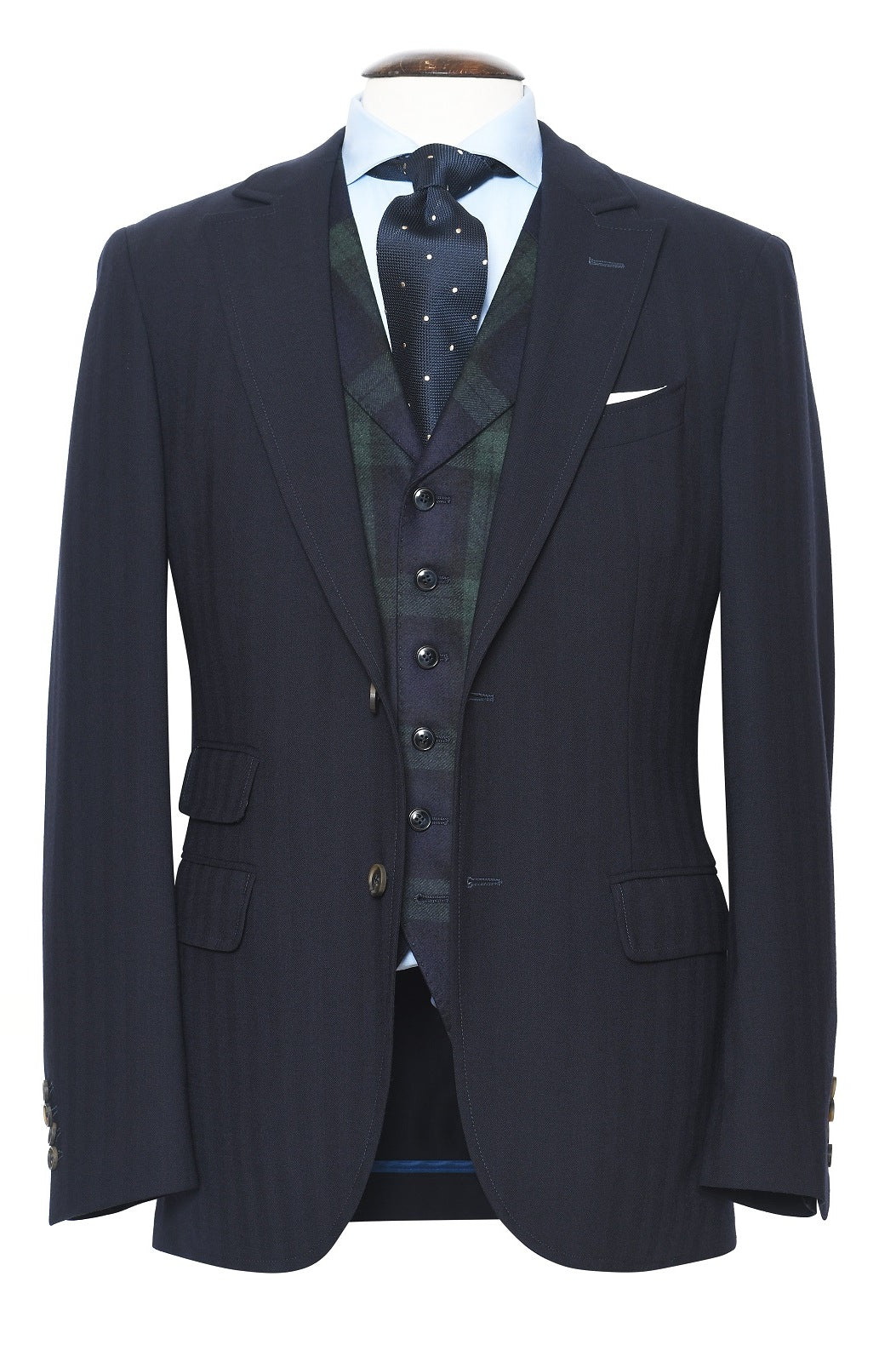 La Turin – Chevron bleu marine – WICKET