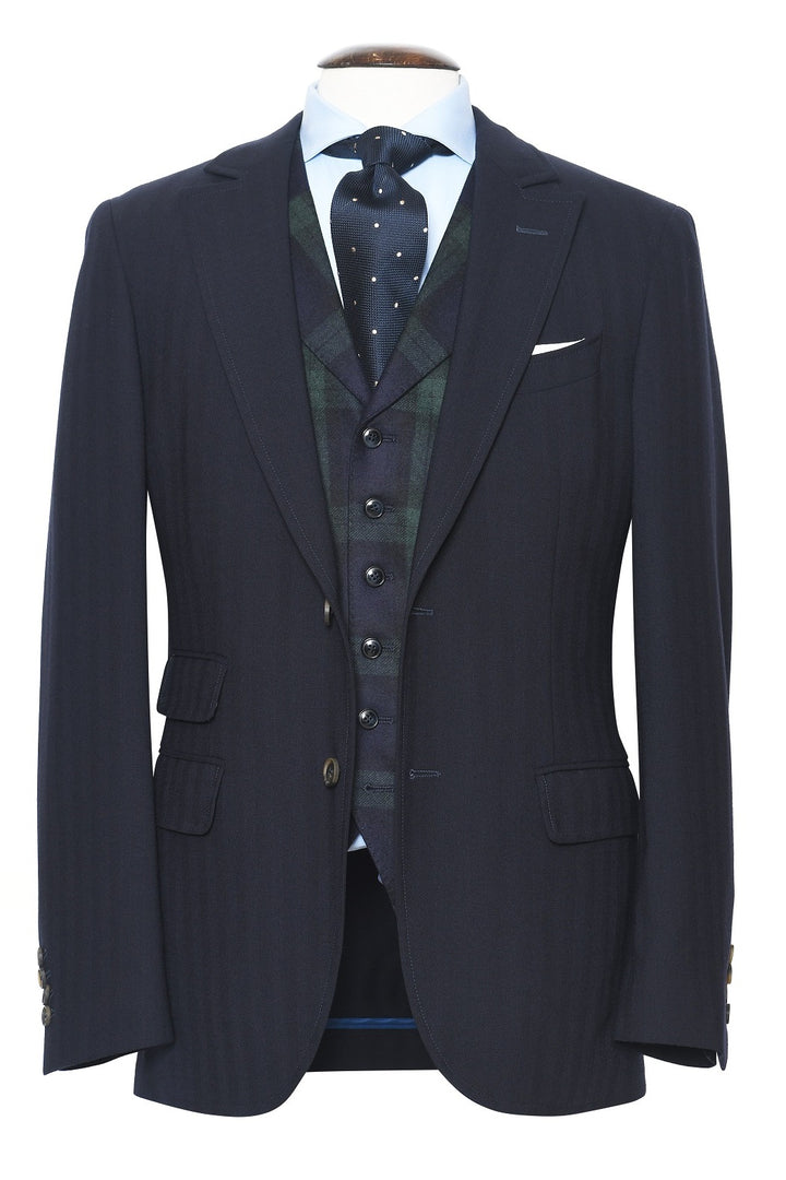 La Turin – Chevron bleu marine – WICKET