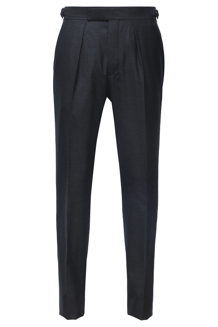 Le Hampstead – Super 120 textured virgin wool (300 g), deep grey – WICKET