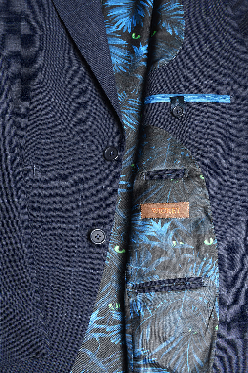 Le Kensington – Travel Suit marine à carreaux – WICKET