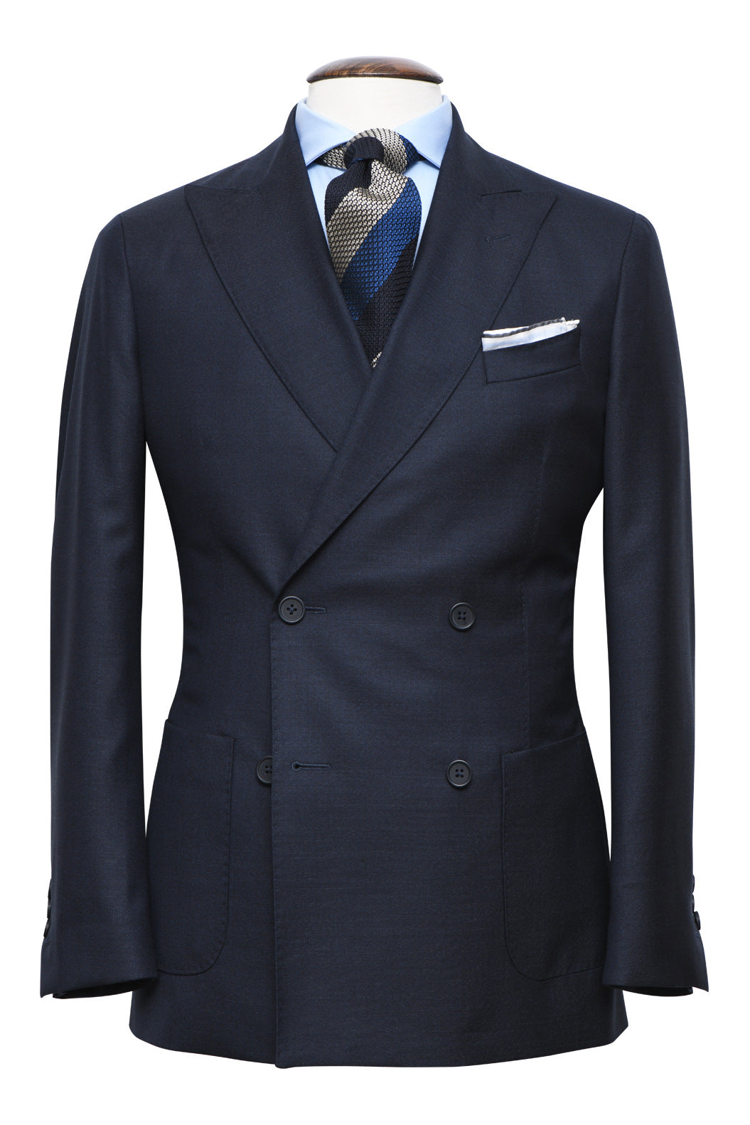 Le Naples – Sublime blue textured wool – WICKET