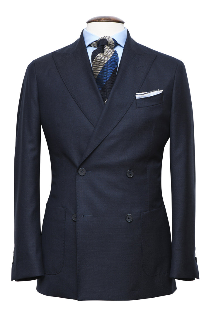 Le Naples – Sublime blue textured wool – WICKET