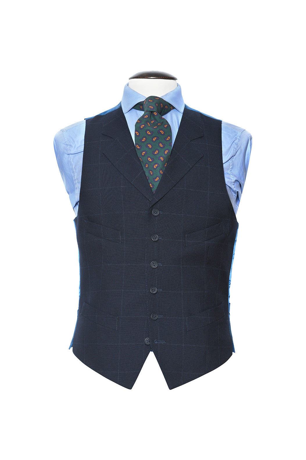 Le Kensington – Travel Suit marine à carreaux – WICKET