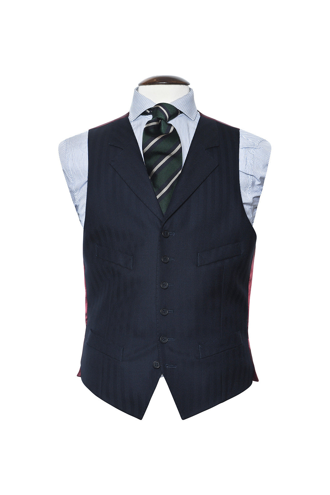 Le Kensington – Deep navy herringbone – WICKET