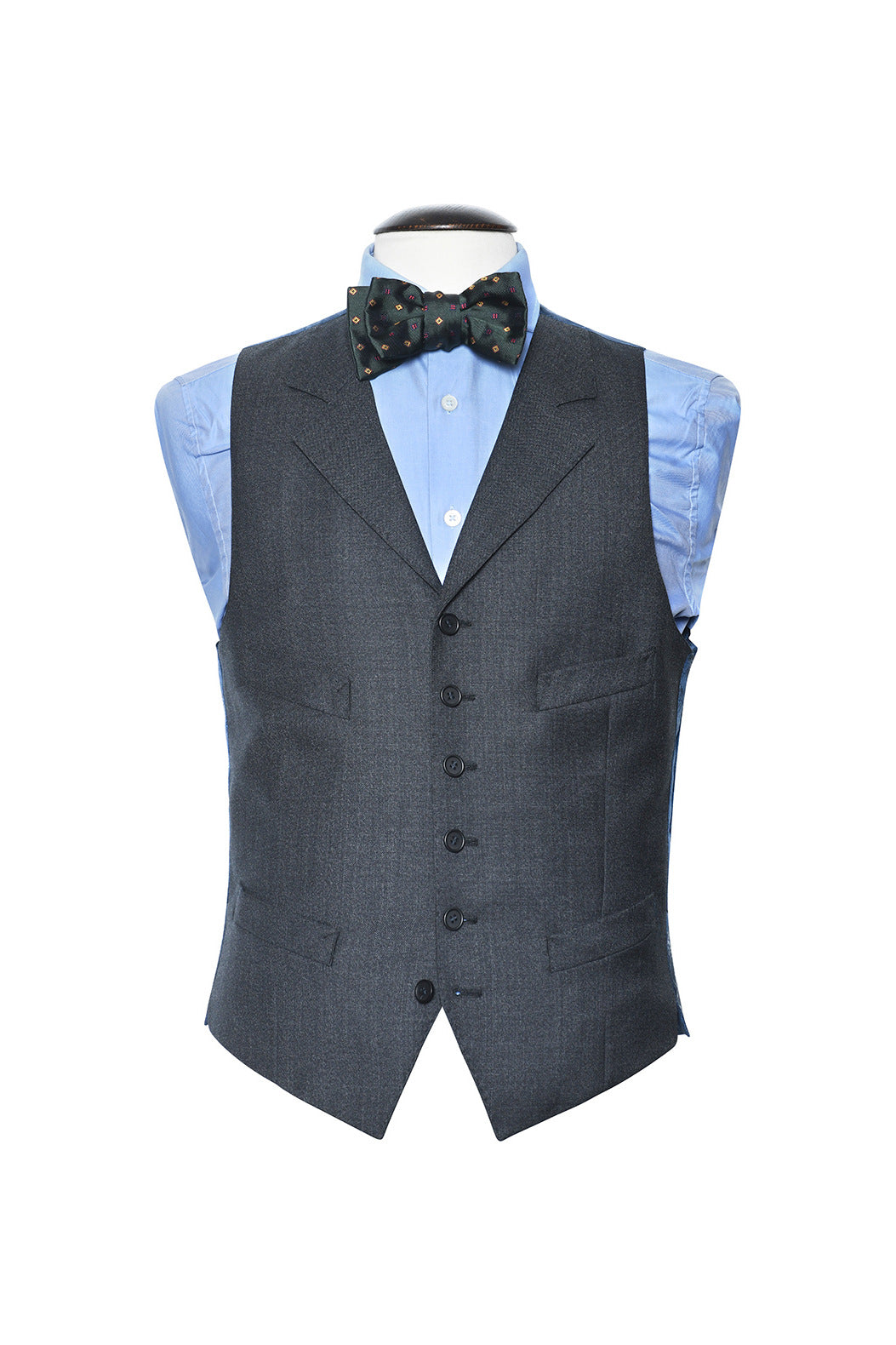 Le Gilet Tailleur – Laine tramée gris lumineux – WICKET