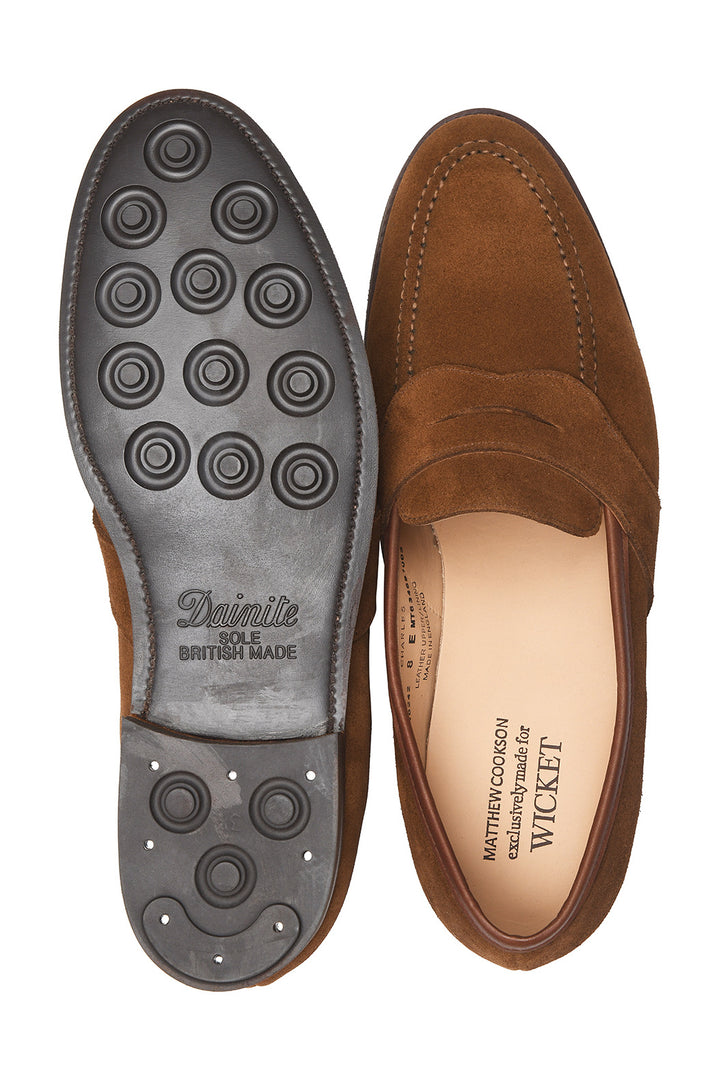 Le Charles – Veau velours marron clair sur semelle Dainite – WICKET