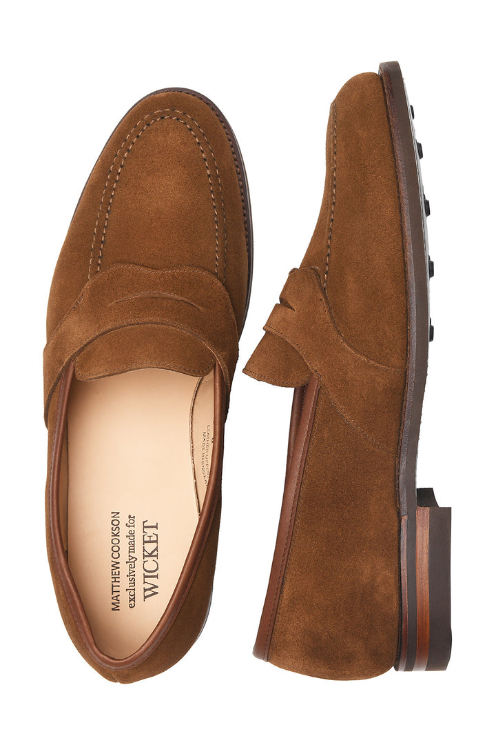 Le Charles – Veau velours marron clair sur semelle Dainite – WICKET