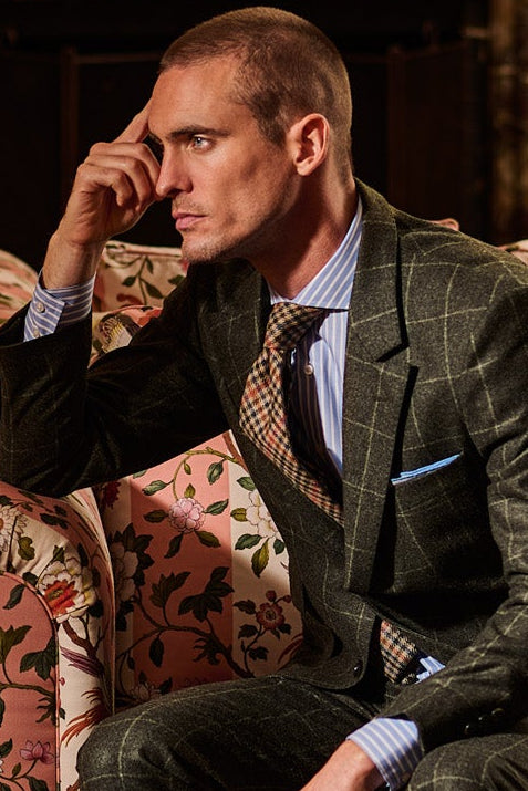 The Cotton Twill – Sky blue with white stripes – WICKET