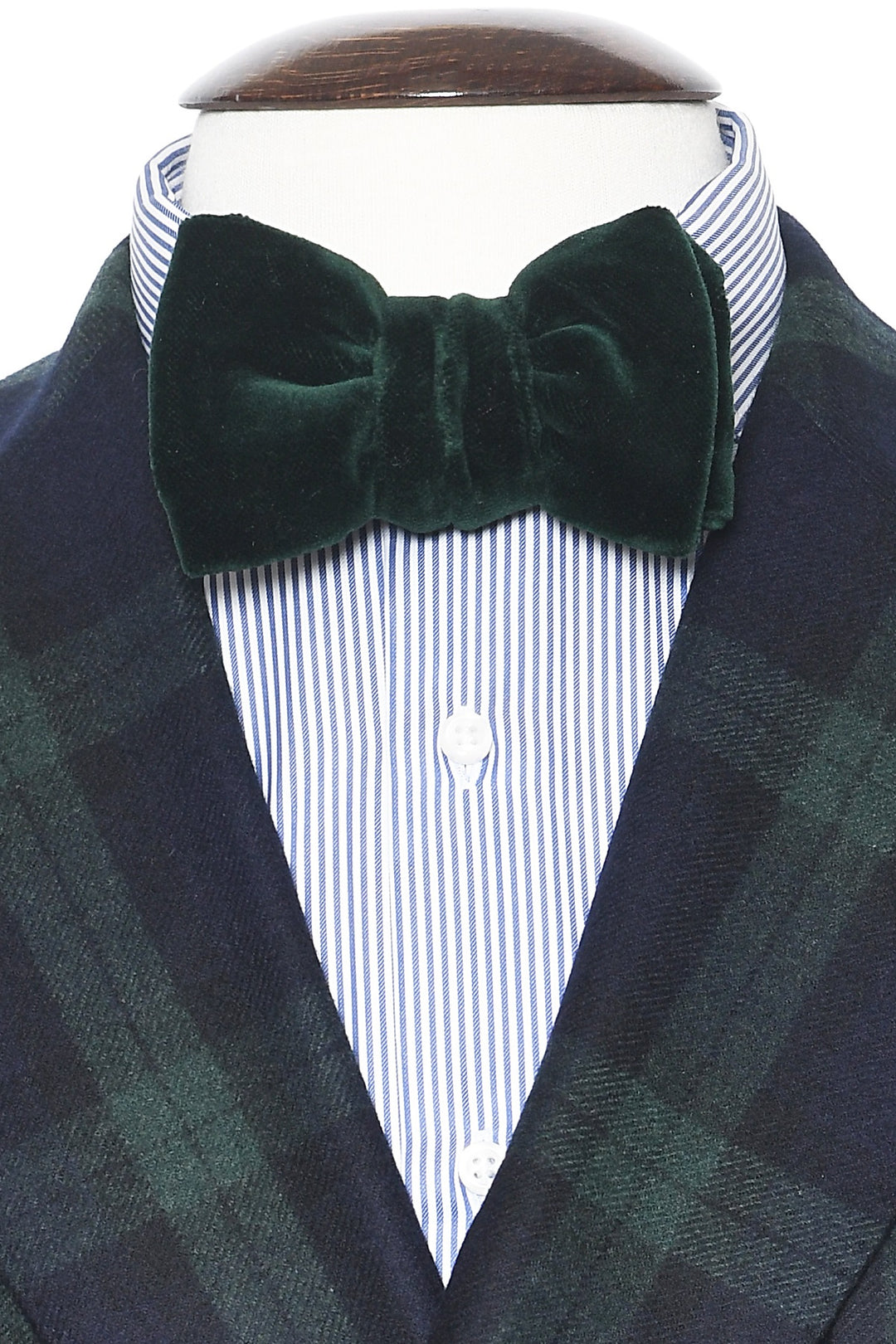 The Bow Tie – Fir green velvet – WICKET
