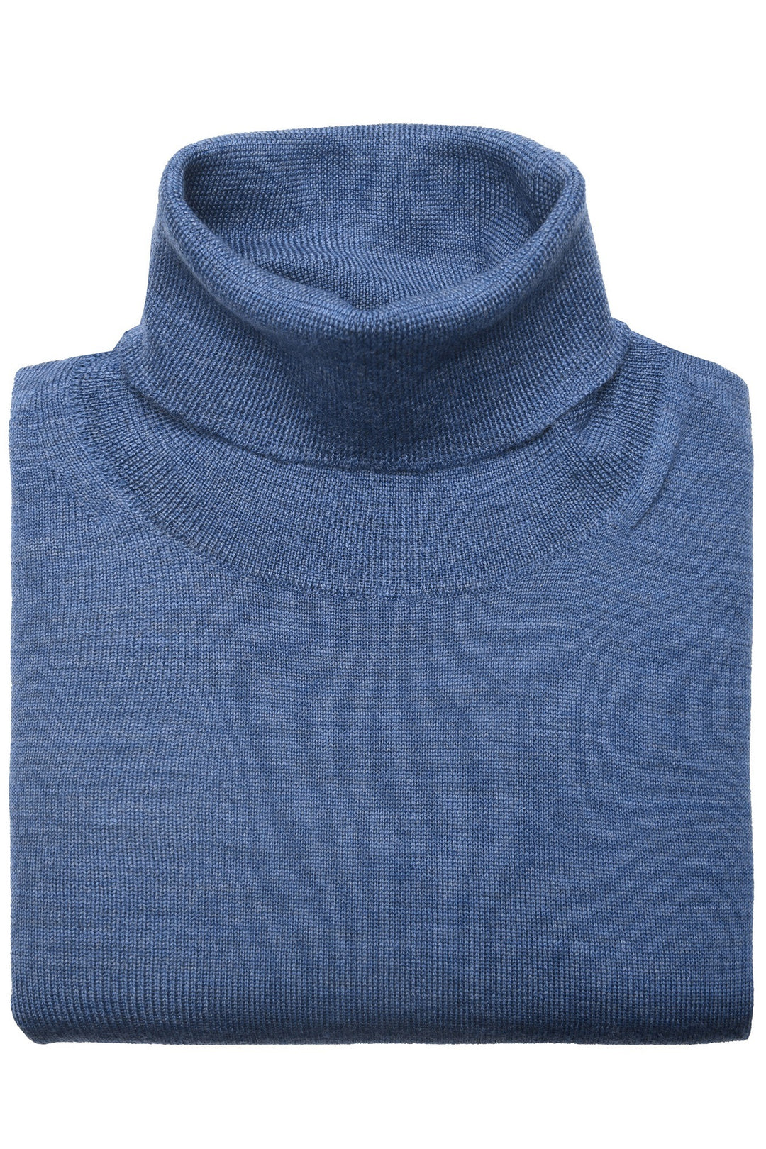The Roll-Neck – Sky blue extra-fine merino – WICKET