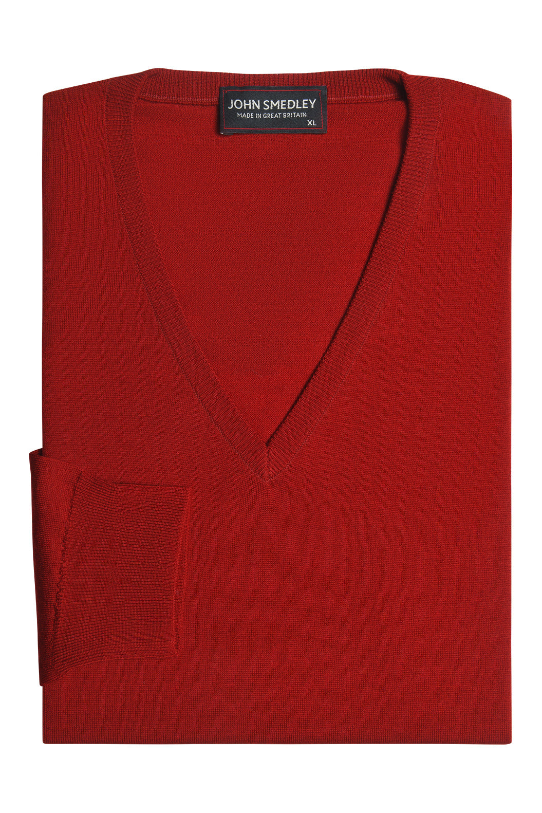 The V-Neck – Burgundy merino – WICKET