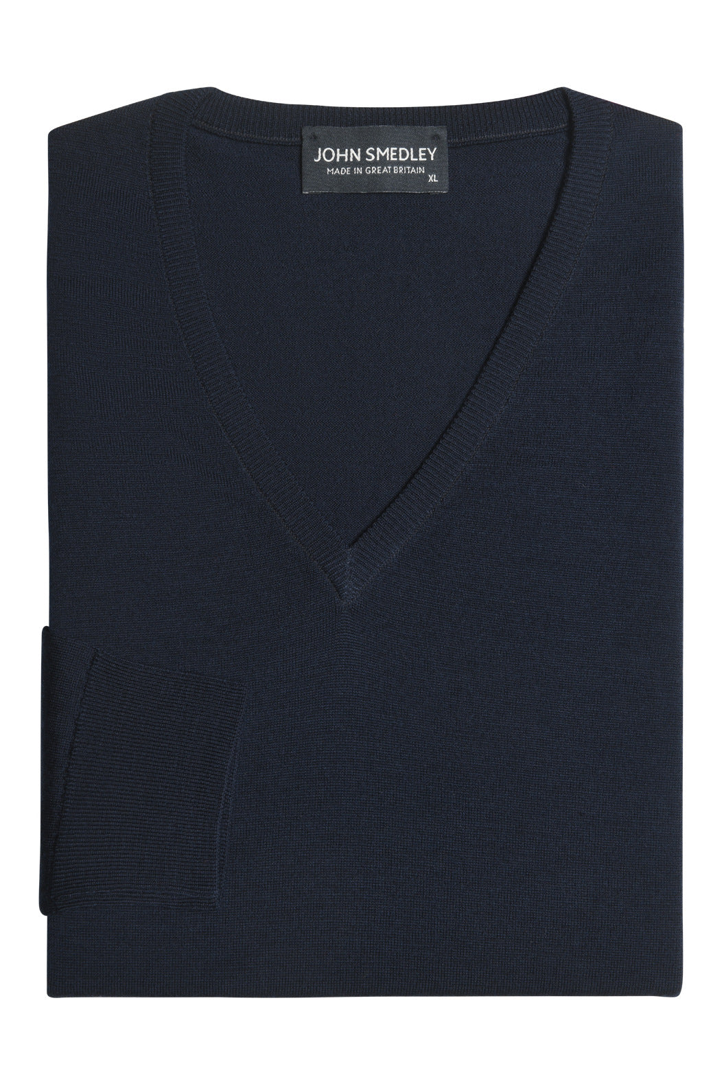 The V-Neck – Navy merino – WICKET