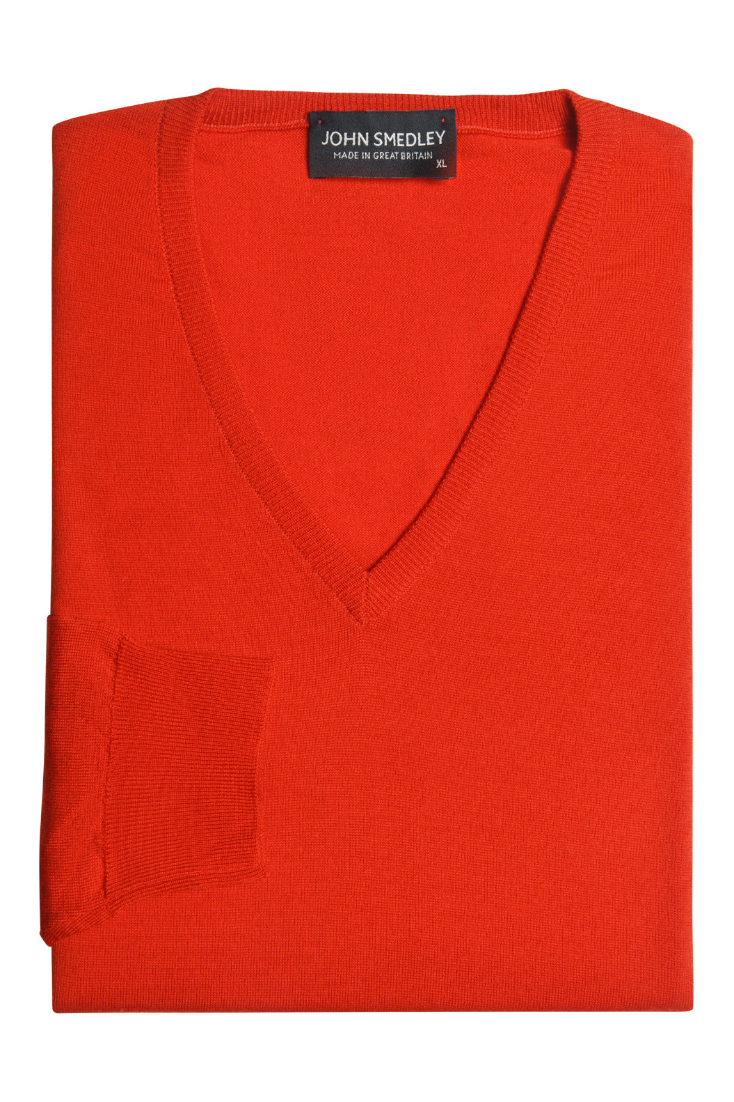 The V-Neck – Red merino – WICKET