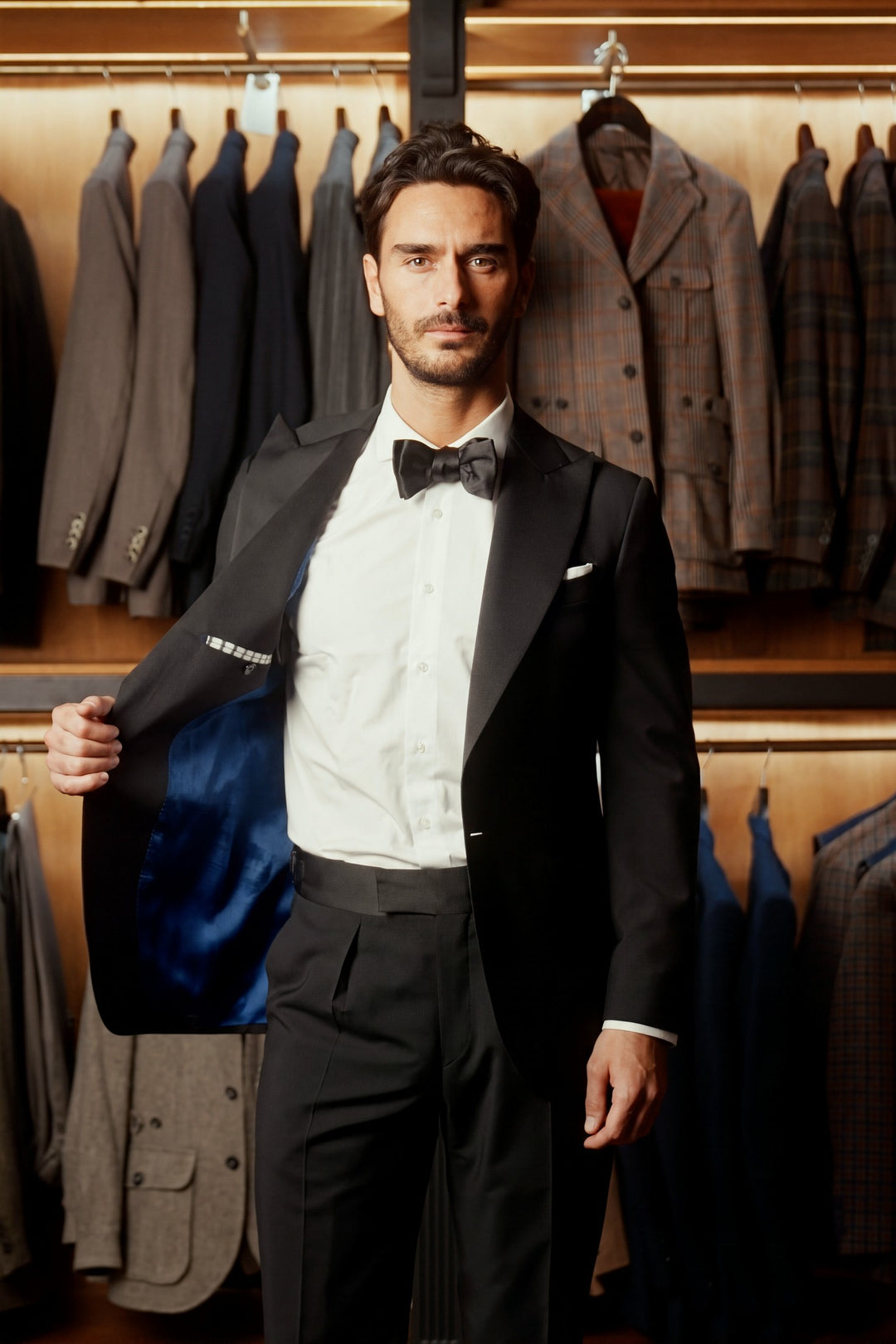 The Dinner Suit, virgin wool and mohair – worn in the shop