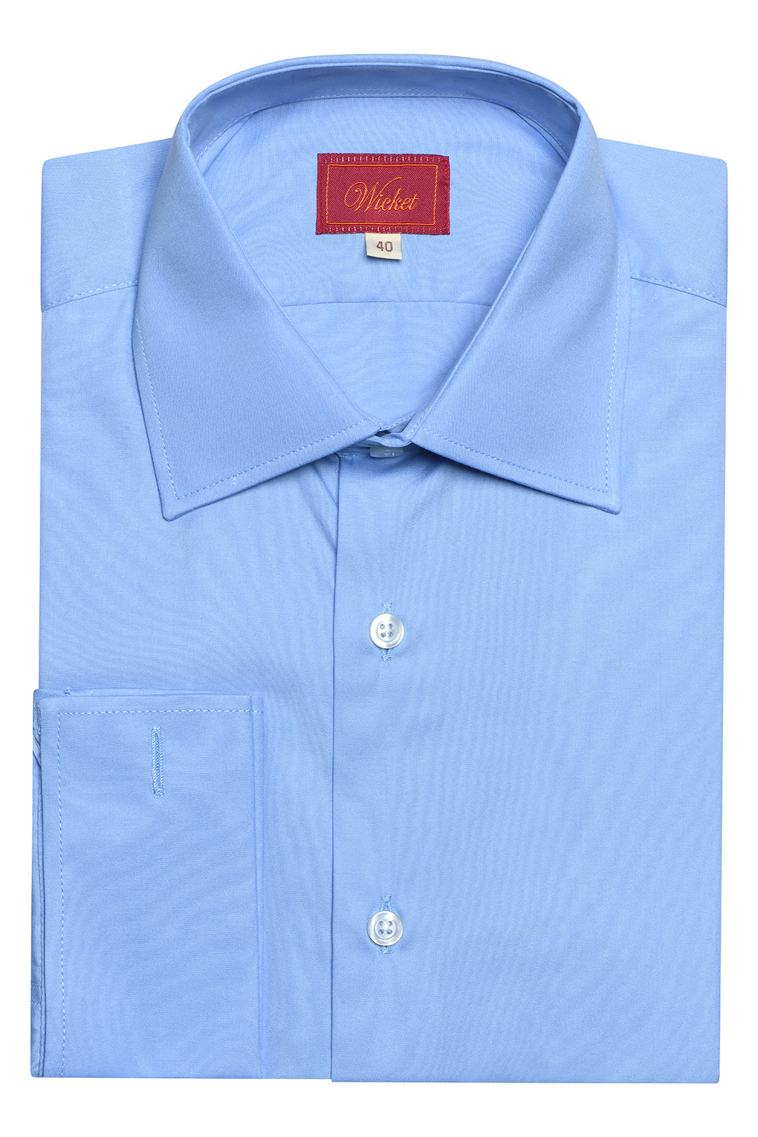 Classic Collar Shirt – Plain sky blue – WICKET