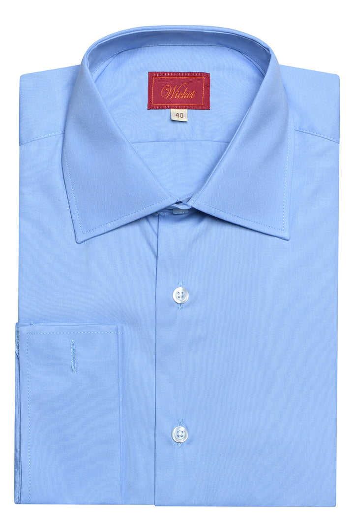 Classic Collar Shirt – Plain sky blue – WICKET