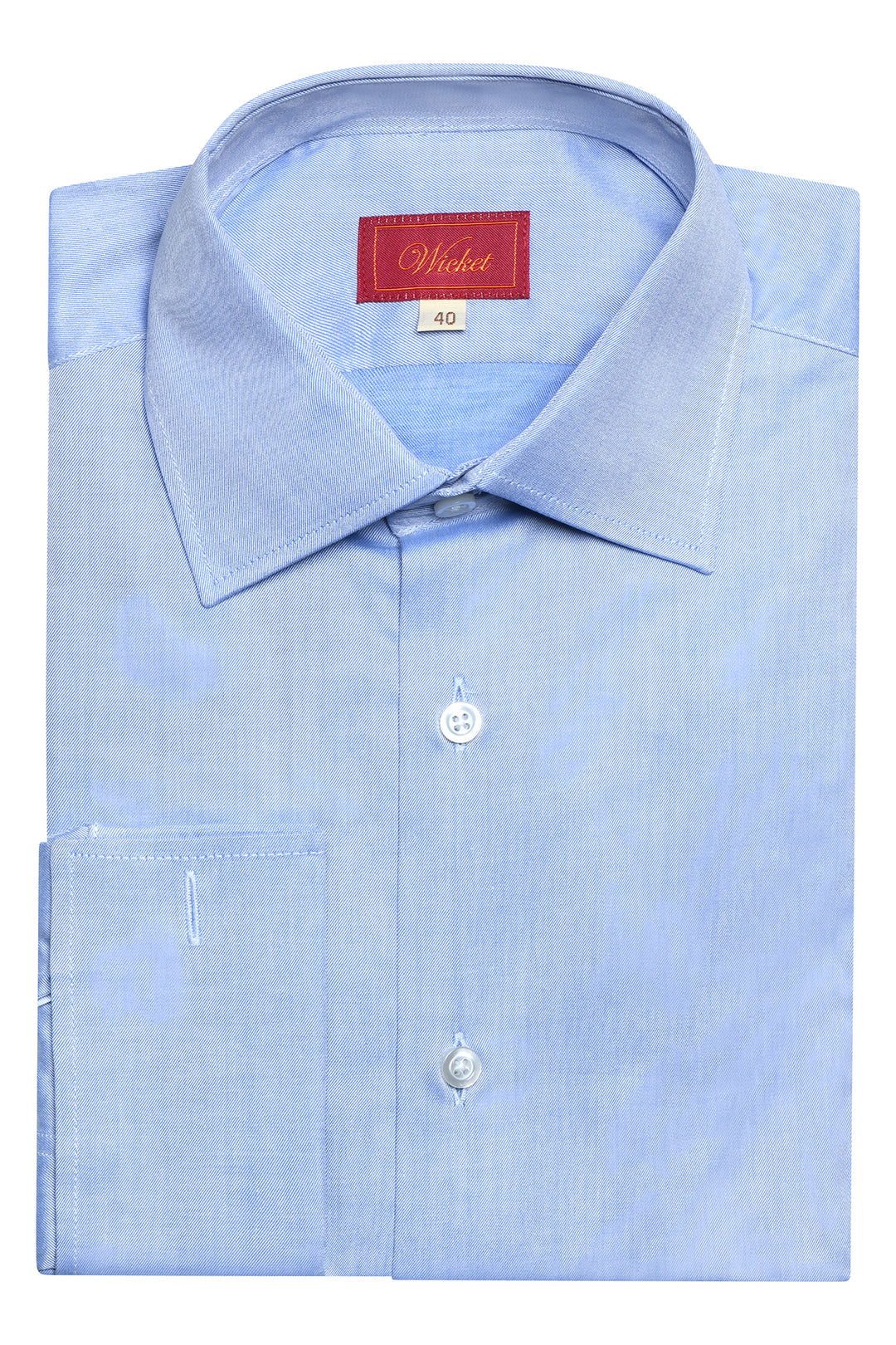 Classic Collar Shirt – Light blue mélange – WICKET