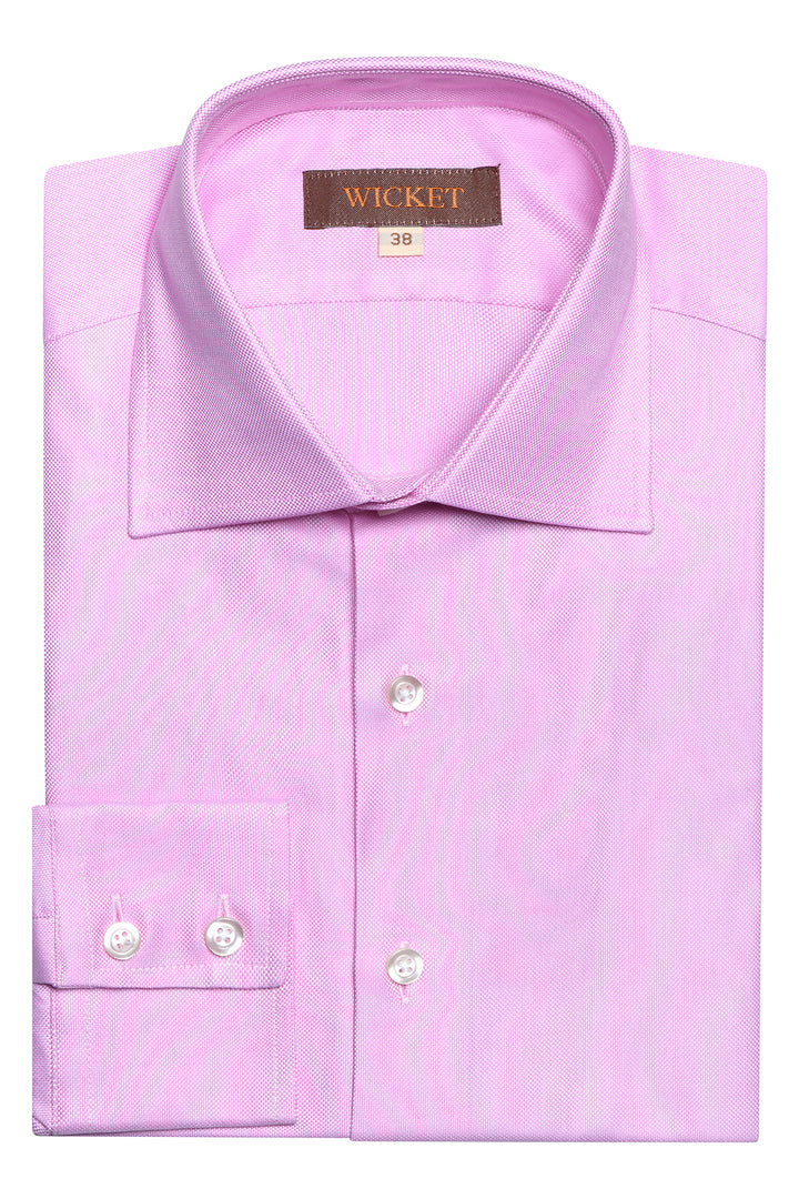 Classic Collar Shirt – Plain pink – WICKET