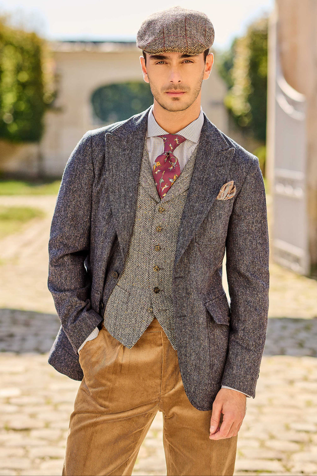 The Classic Sport – Golden beige wide-wale corduroy – WICKET