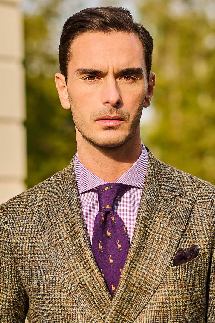 The Cotton Twill – Small lilac gingham – WICKET