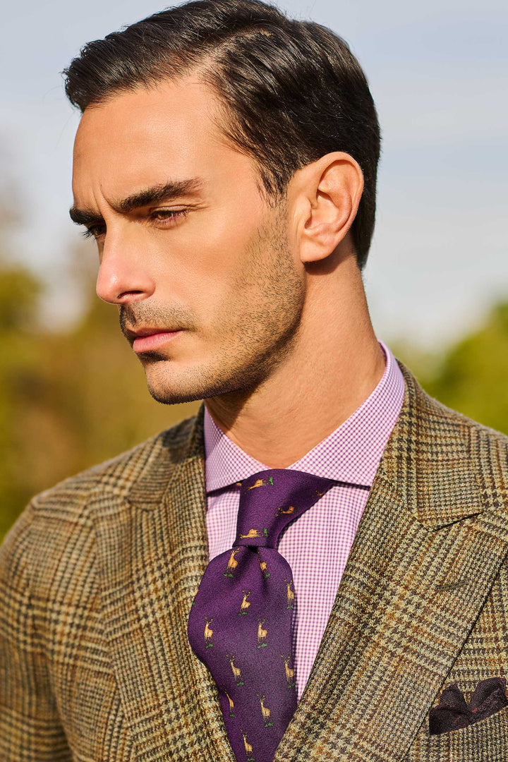 The Cotton Twill – Small lilac gingham – WICKET