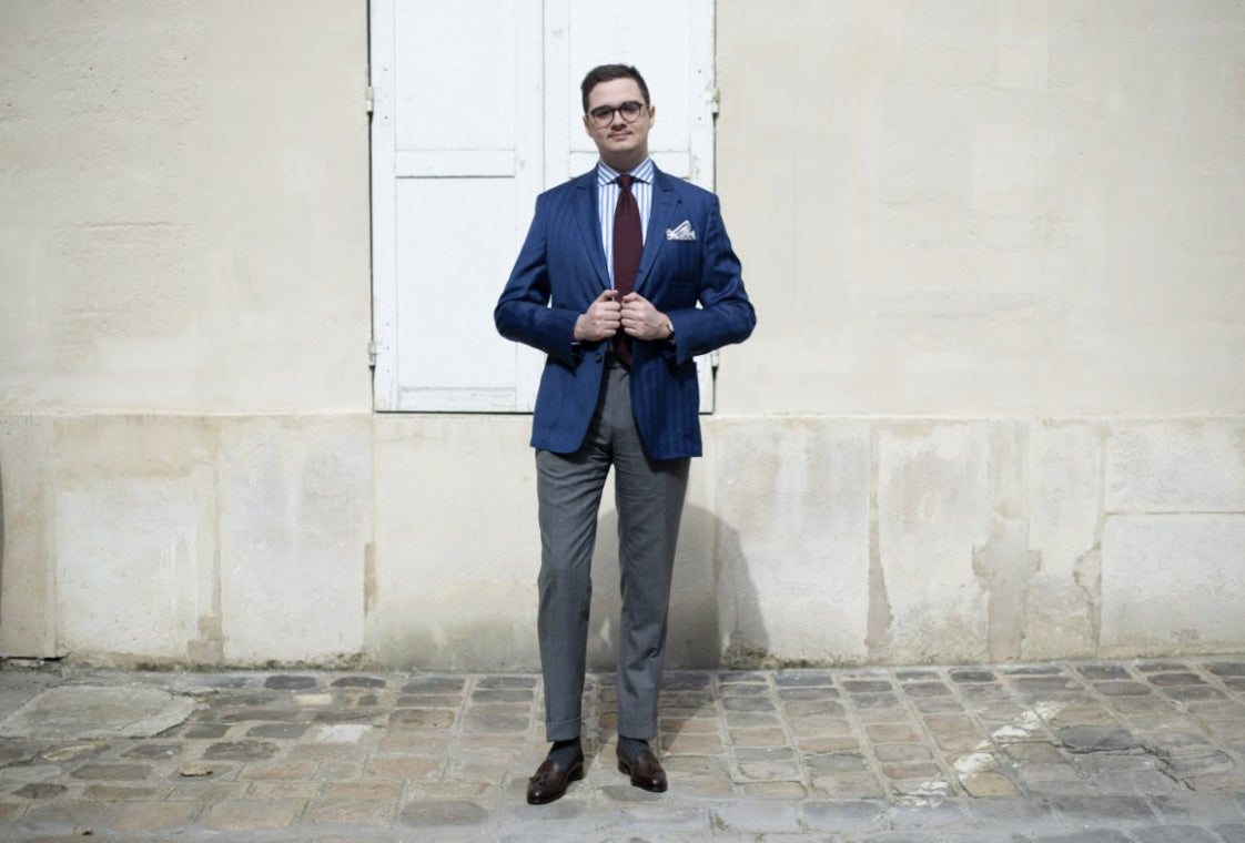 Milan sports jacket, classic trousers and grenadine ties