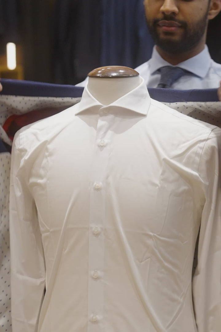 La Milan – Navy seersucker