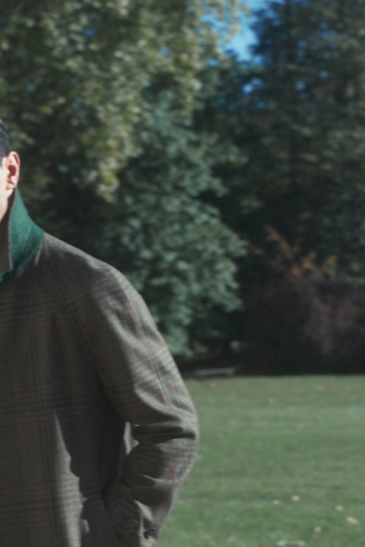 Le Somerset Tweed – Prince de Galles vert et bordeaux