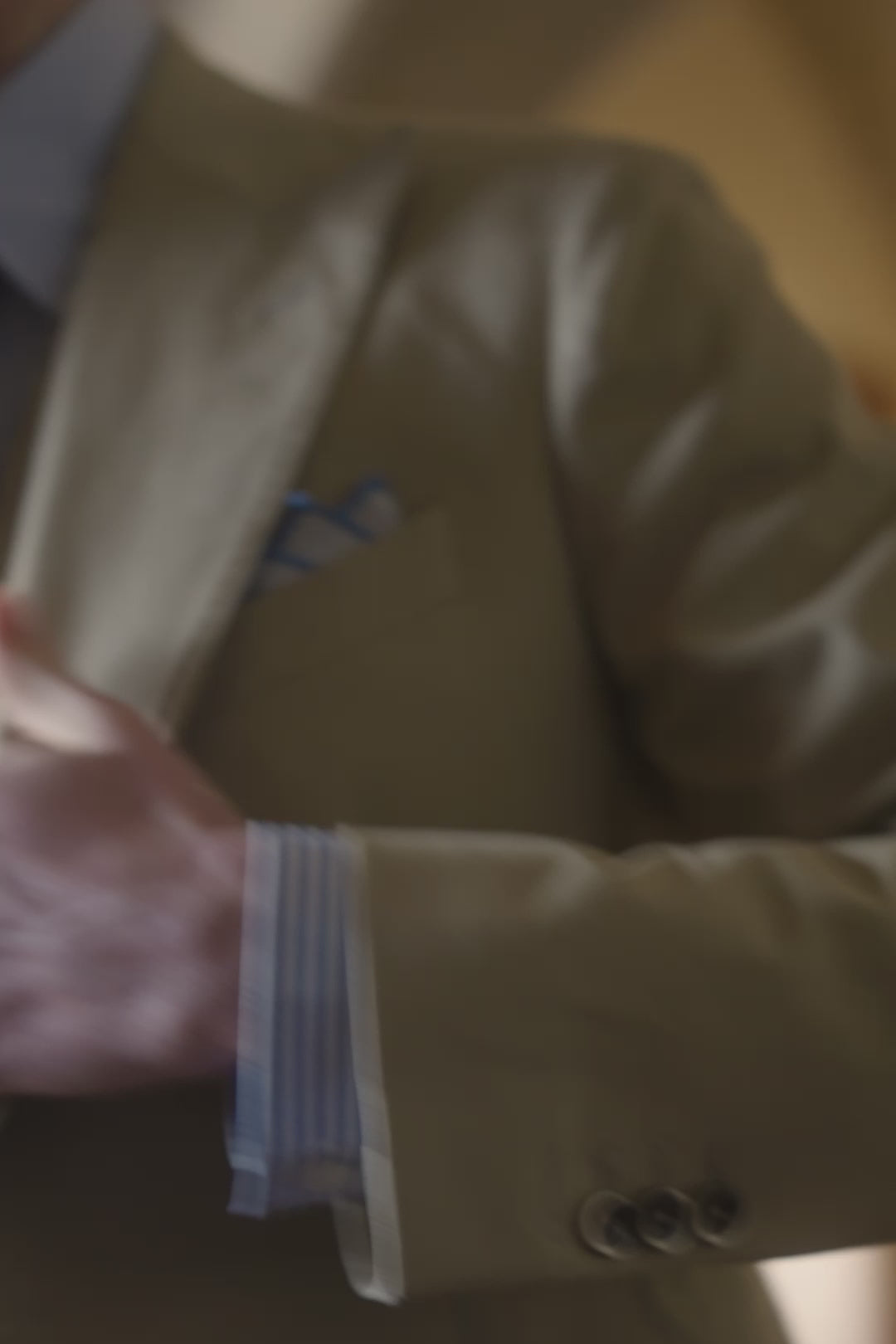 Le Rome – Gabardine de coton beige sable