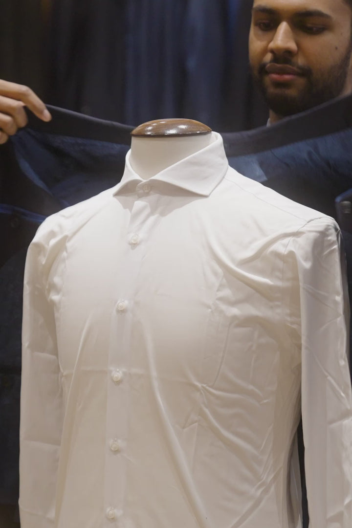 Le Milan – Navy tropical wool