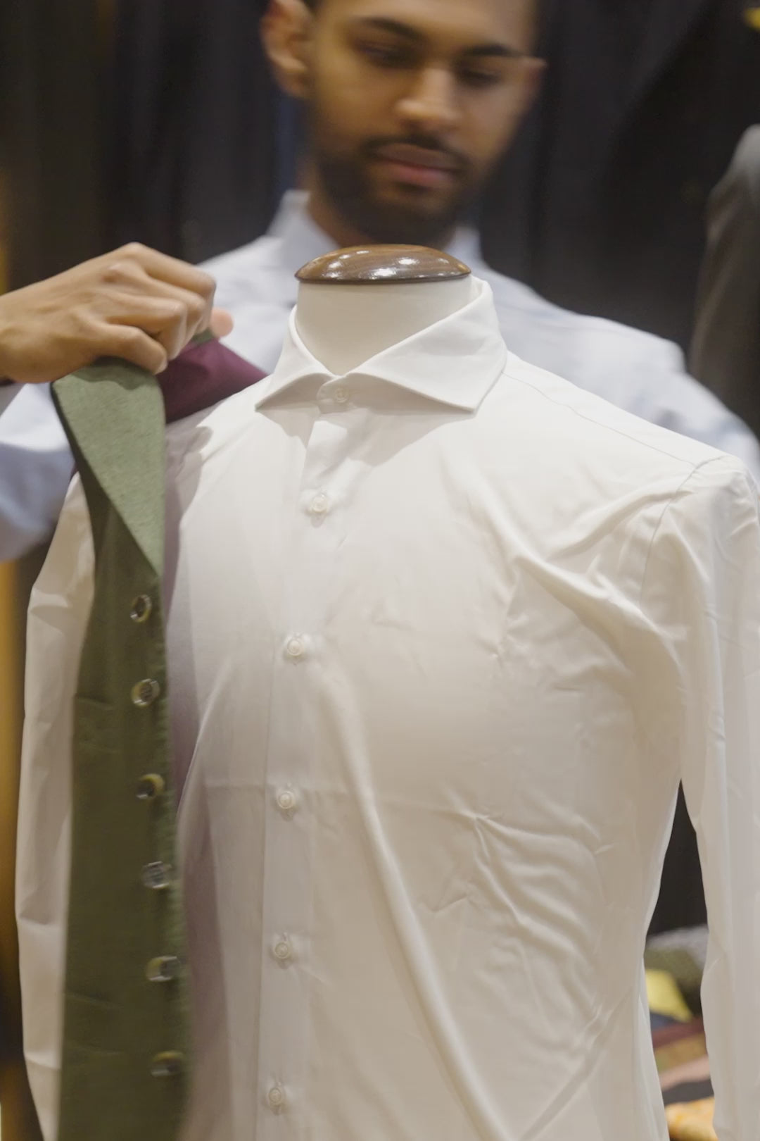 Le Milan – British racing green herringbone linen