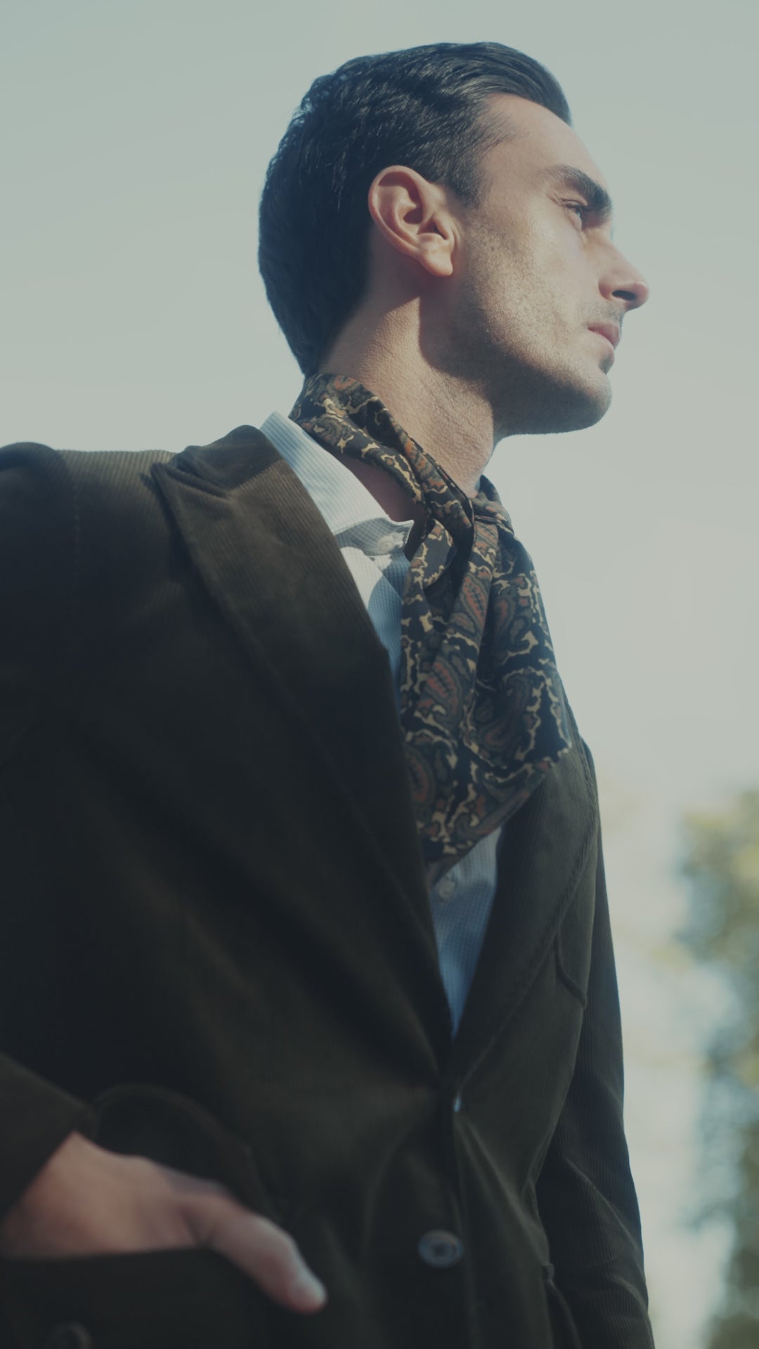 La Downton – Deep green corduroy