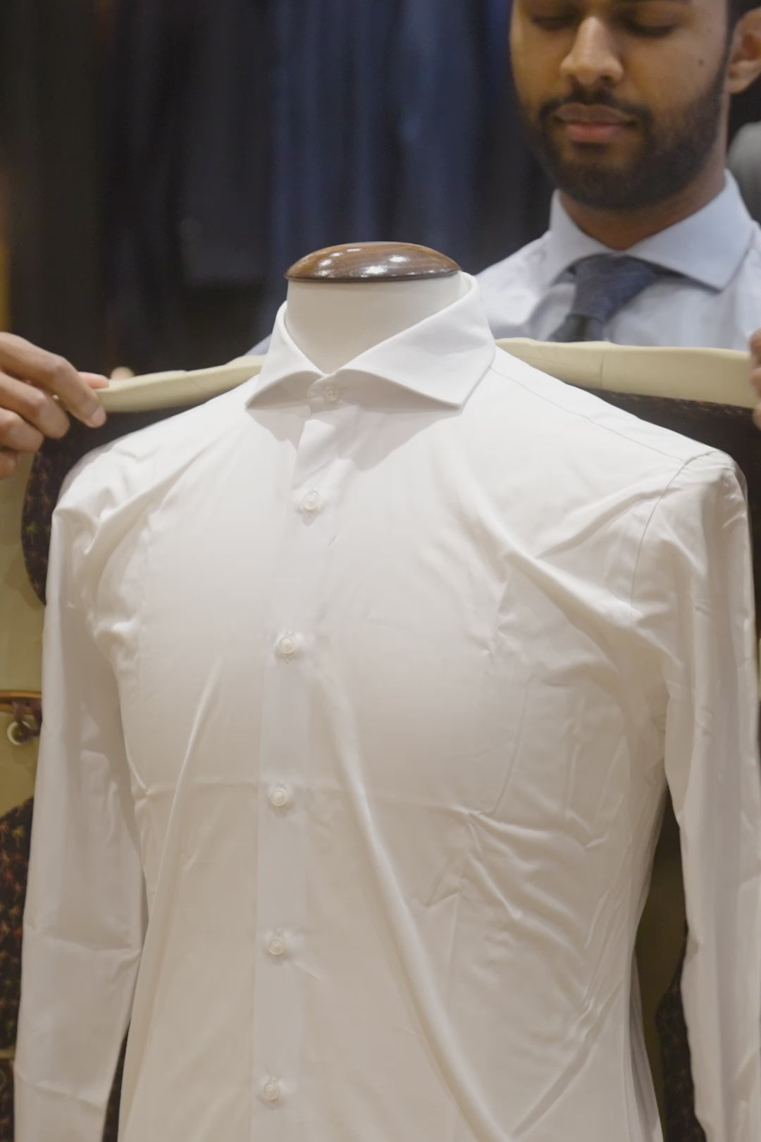 Le Rome – Gabardine de coton beige sable