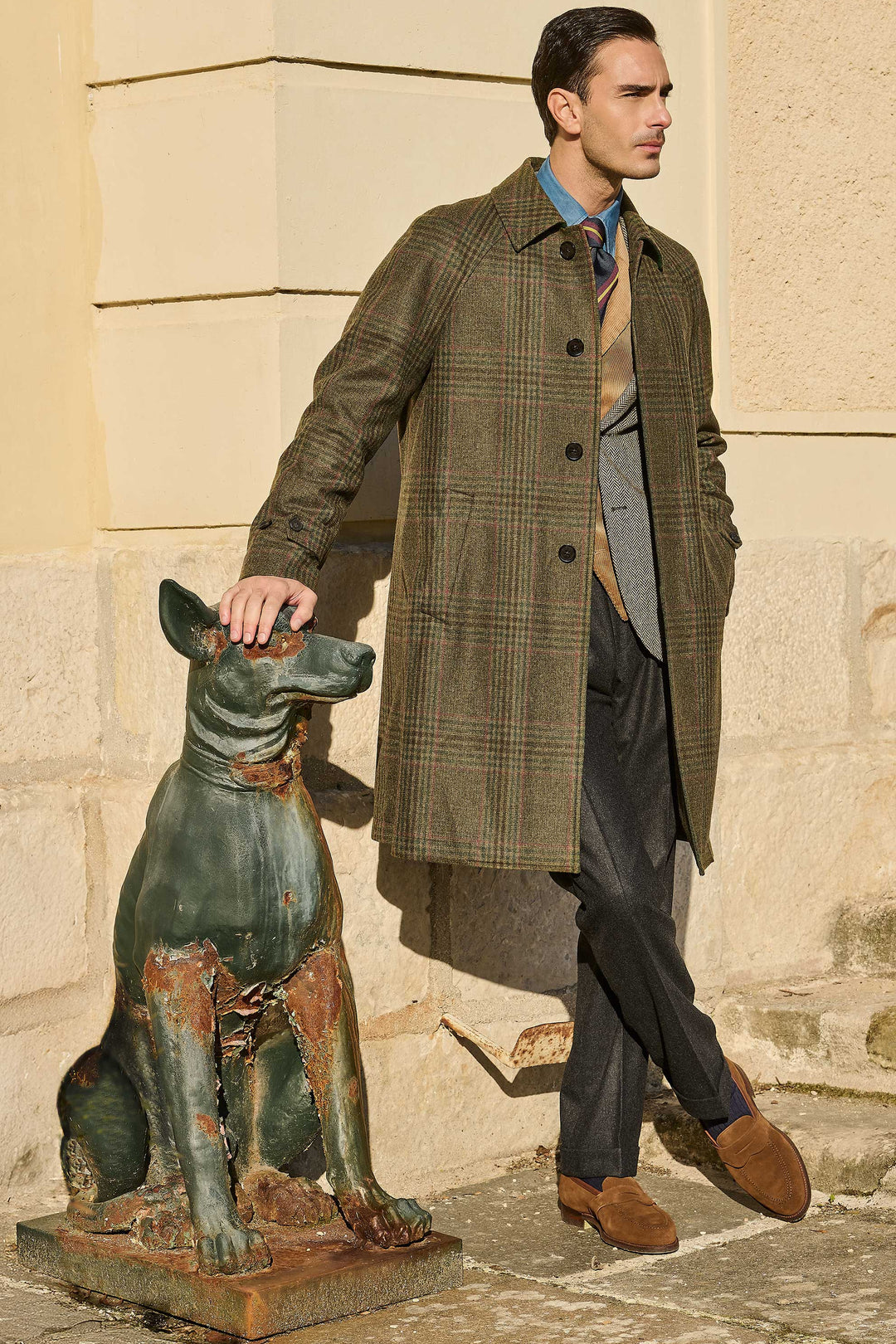 Le Somerset Tweed – Prince de Galles vert et bordeaux – WICKET