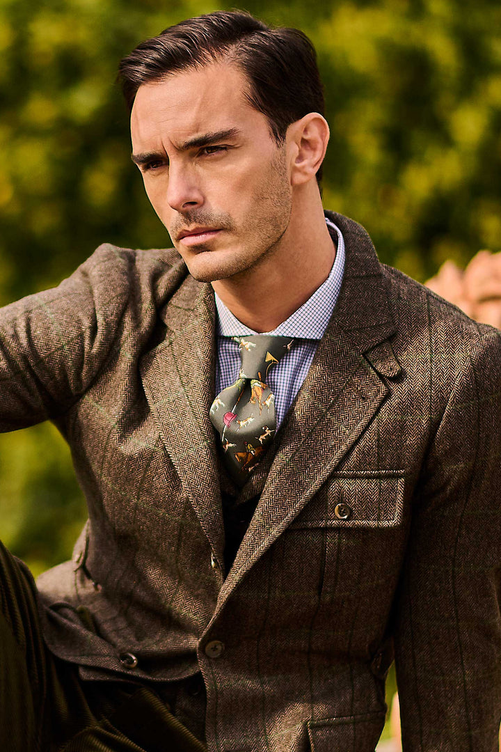 The Cotton Twill – Green and navy check – WICKET