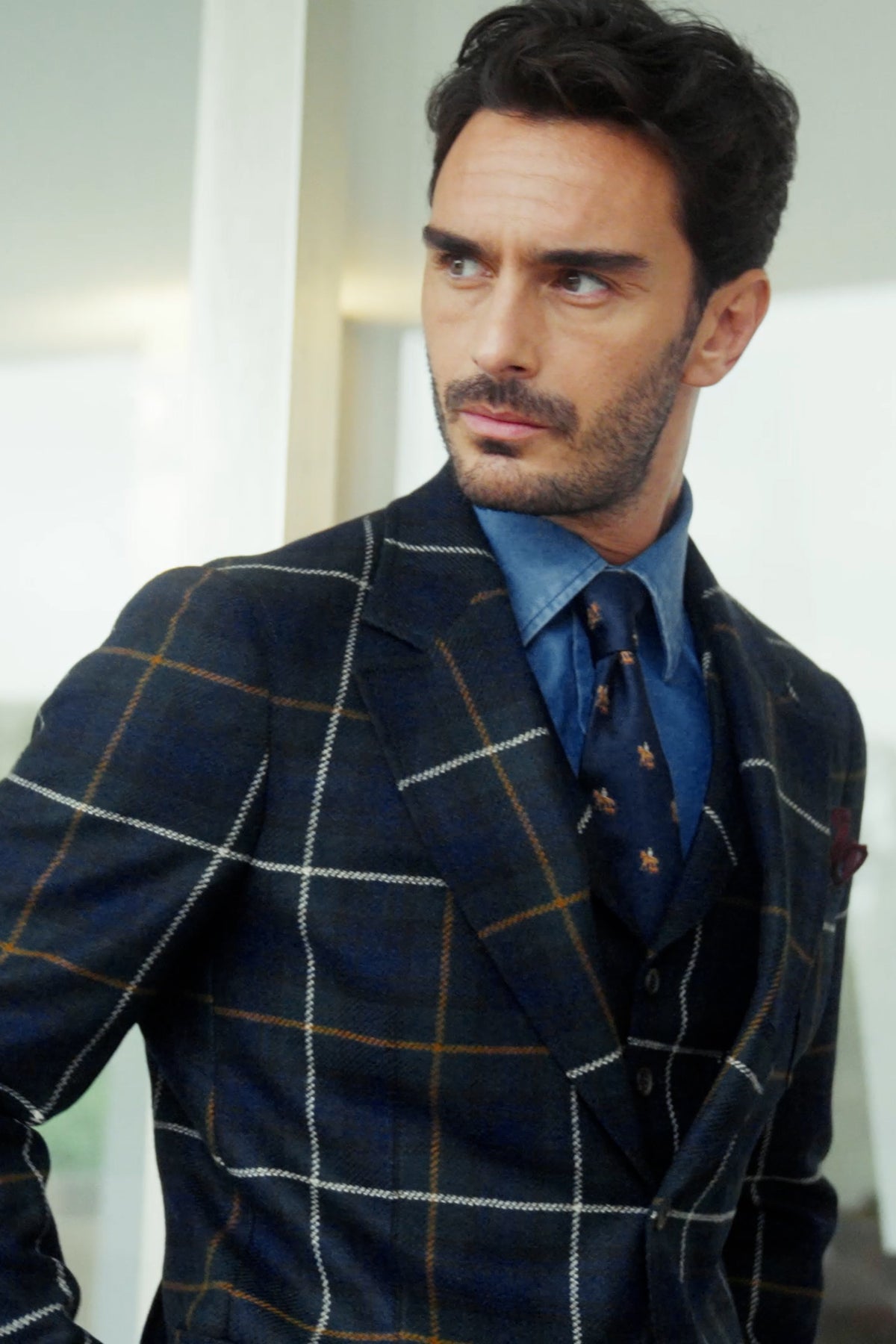 Milan jacket in tartan